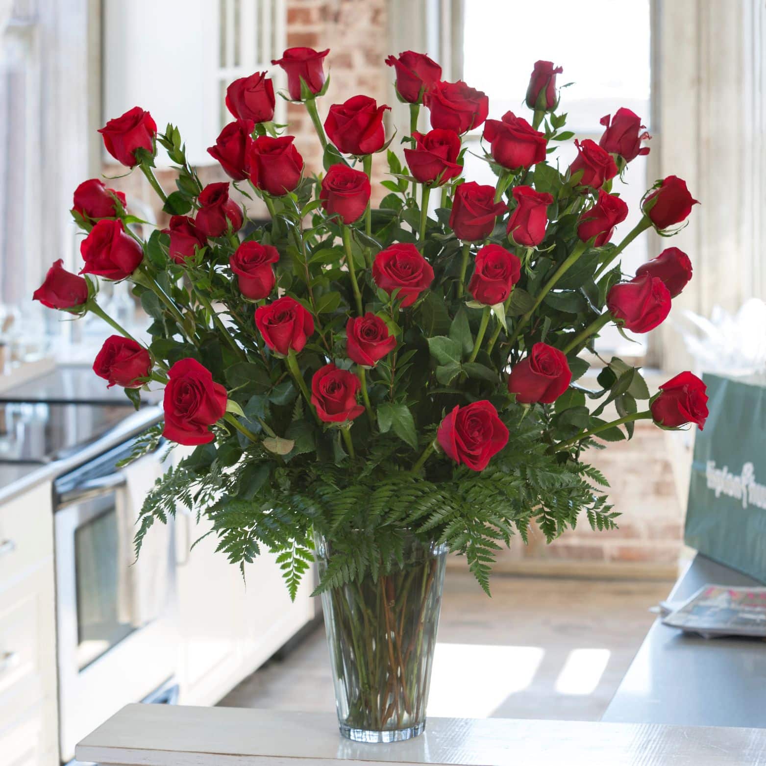 3 Dozen Red Roses Arranged