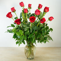 1 Dozen Red Roses Arranged