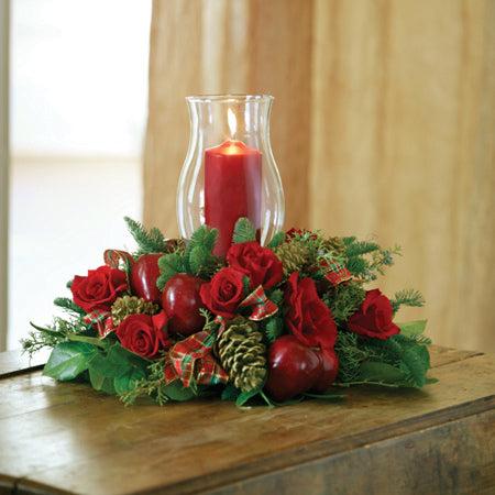 Christmas Candle Centerpiece