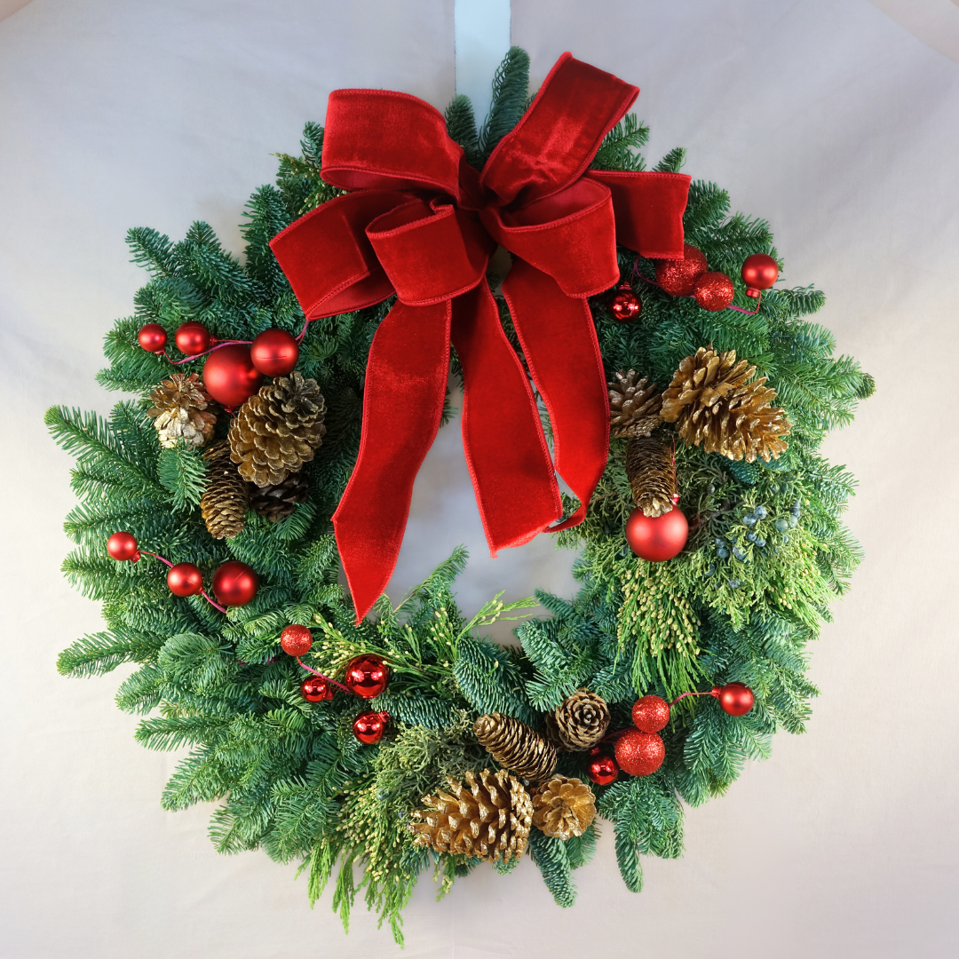 Fresh Winter Greens Wreath