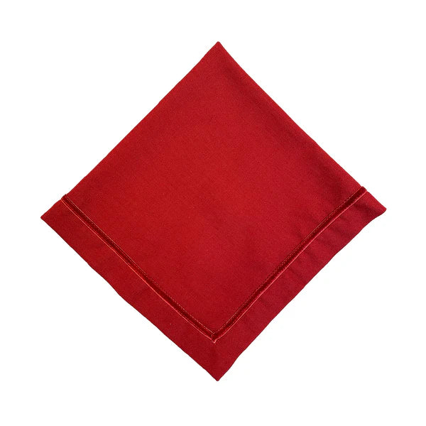 Juliska Velvet Trim Napkin in Ruby