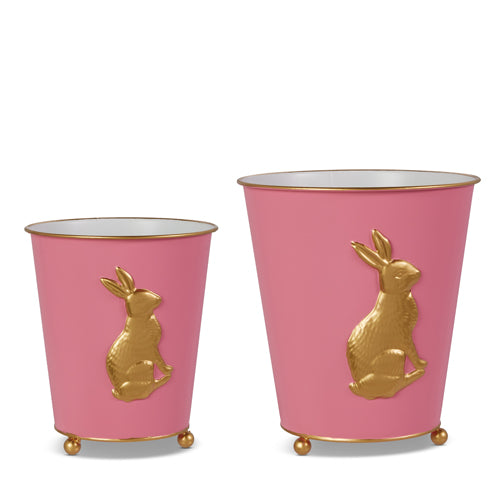 Pink Bunny Cachepots - Set of 2