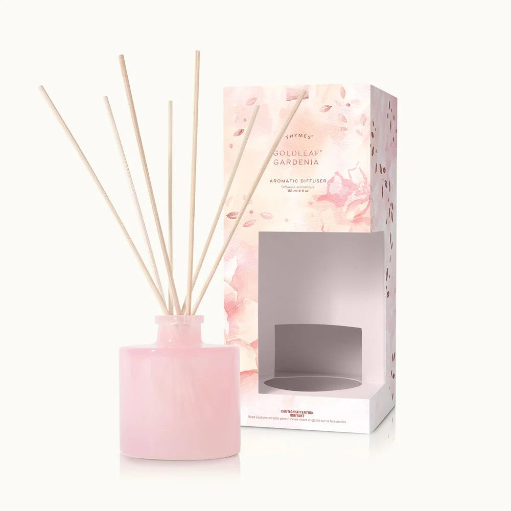 Thymes Goldleaf Gardenia Petite Reed Diffuser