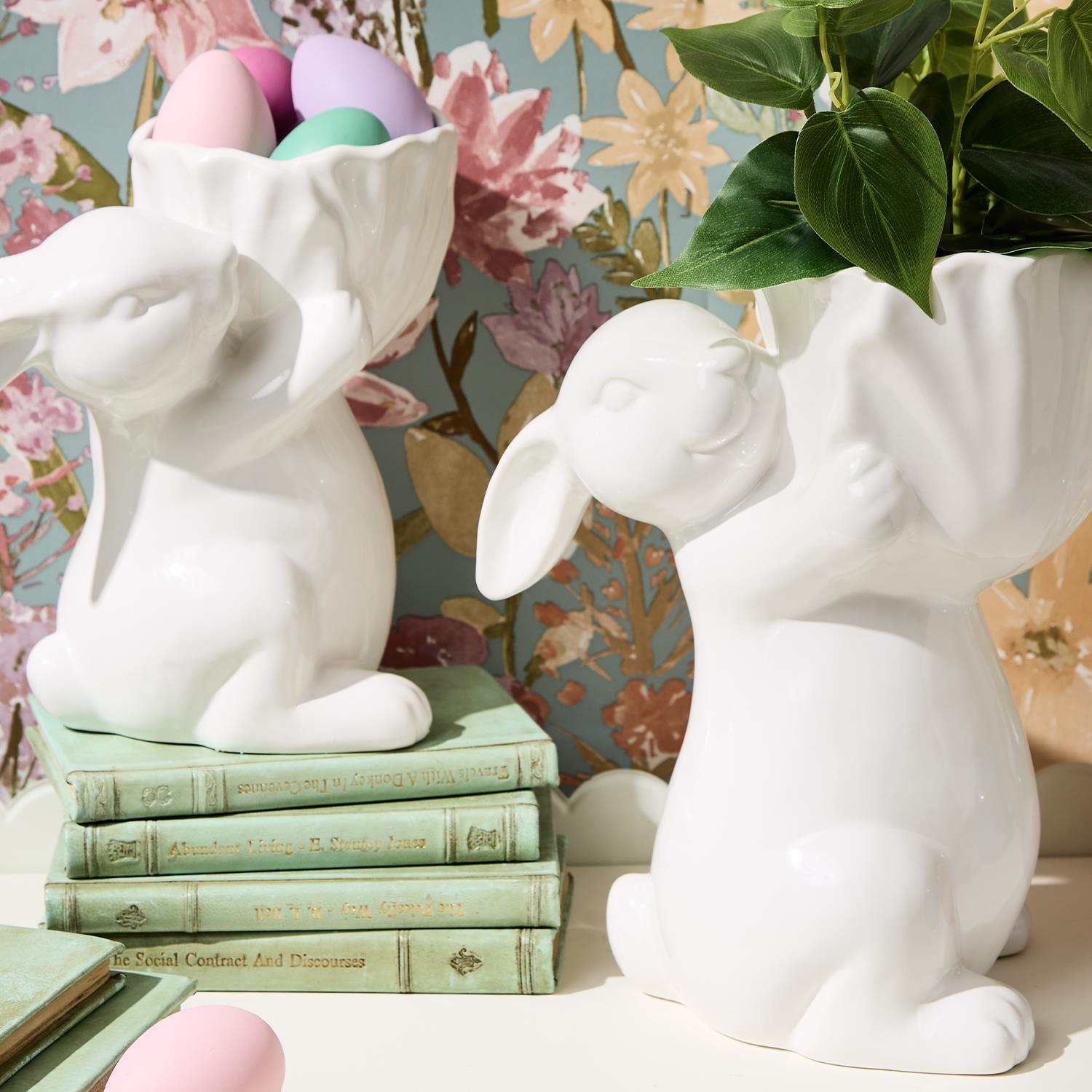 Easter Bunny Cachepots - Set of 2