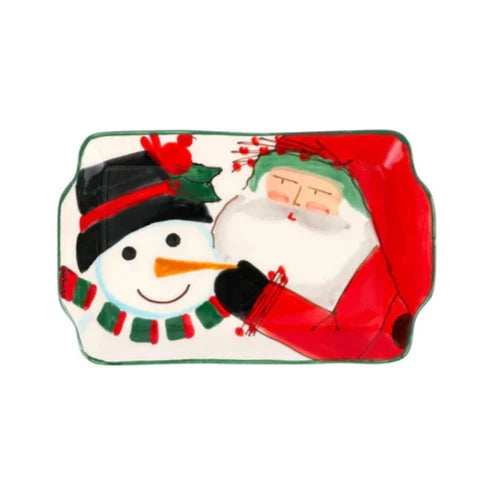 VIETRI Old St. Nick 2024 Limited Edition Rectangular Plate